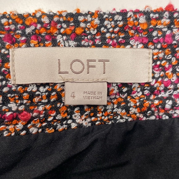 Loft Tweed Peplum Skirt Size 4 - Picture 11 of 13